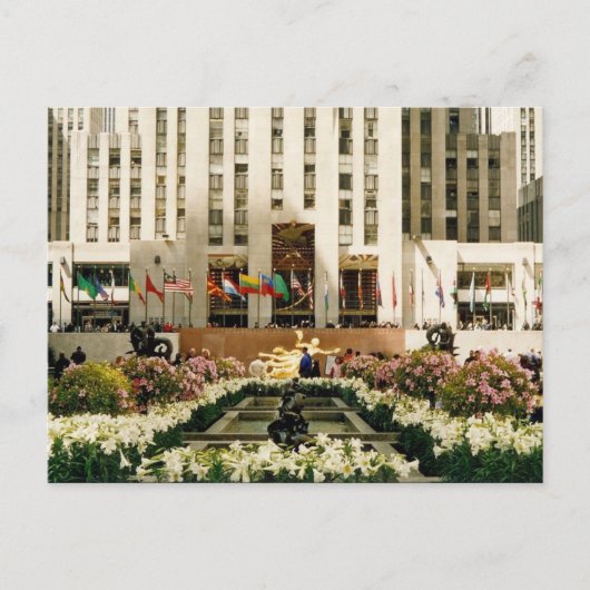 Rockefeller Postkarte (Vorderseite)