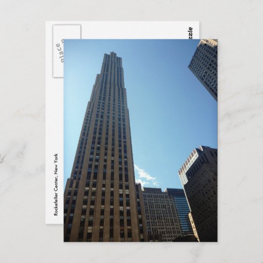 Rockefeller Postkarte (Vorne/Hinten)