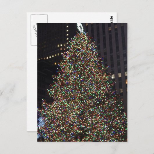 Rockefeller Tree Dezember 2013 Postkarte (Vorne/Hinten)