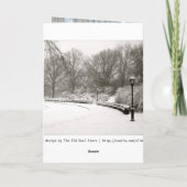 Rockefellermittelweihnachtsbaum-Gruß-Karten Feiertagskarte (Rückseite)