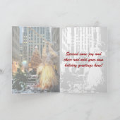 Rockefellermittelweihnachtsbaum-Gruß-Karten Feiertagskarte (Innenseite)