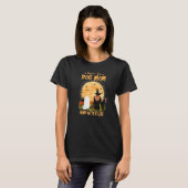 Rocken der Hunde Mama und Hexenleben Samoyed Hallo T-Shirt (Vorne ganz)