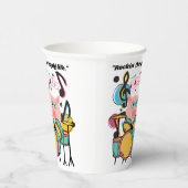 Rocken des Schweins Pappbecher (Rechts)