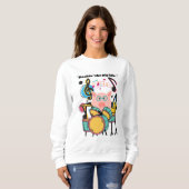 Rocken des Schweins Sweatshirt (Vorne ganz)