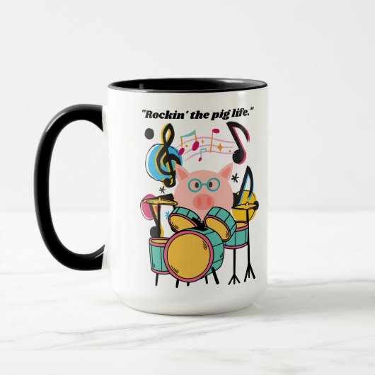 Rocken des Schweins Tasse (Links)