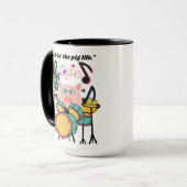 Rocken des Schweins Tasse (Vorderseite Links)