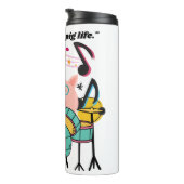 Rocken des Schweins Thermosbecher (Nach rechts gedreht)