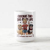 Rockende Hundemutter Leben Golden Retriever Berner Kaffeetasse (Mittel)