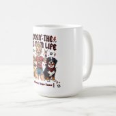 Rockende Hundemutter Leben Golden Retriever Berner Kaffeetasse (VorderseiteRechts)