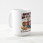 Rockende Hundemutter Leben Golden Retriever Berner Kaffeetasse (Vorderseite Links)