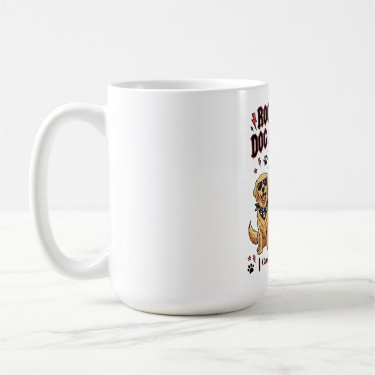 Rockende Hundemutter Leben Golden Retriever Berner Kaffeetasse (Links)