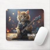 Rockende Katze Mousepad (Mit Mouse)