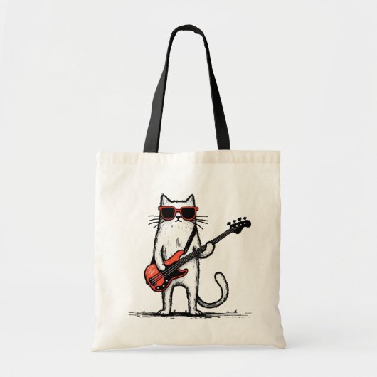 Rockende Katze Tragetasche (Vorne)