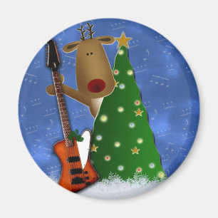 Rockende Rentiere Magnet