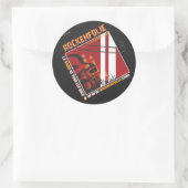 Rockenwahnsinn-Sticker Runder Aufkleber (Tasche)