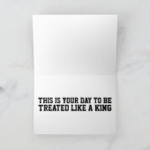 ROCKER 1950ER RETRO CLASSIC CAR VATER'S DAY KARTE (Innenseite)