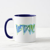 Rocker-blaues veganes tasse (Links)