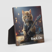 Rocker Cat Fotoplatte (Vorderseite)