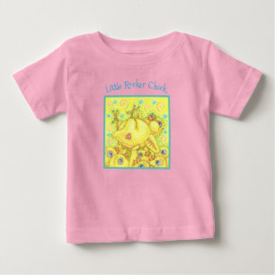 ROCKER CHICK MOSH PIT, BABY CHICKEN JERSEY T - SHI T-SHIRT