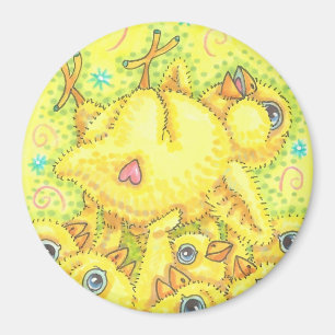 ROCKER CHICK MOSH PIT MAGNET Runde *Anpassen