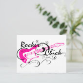 Rocker Chick Postkarte (Stehend Vorderseite)