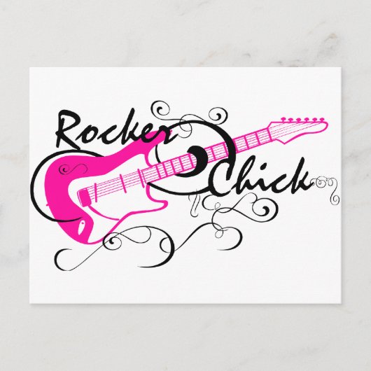 Rocker Chick Postkarte (Vorderseite)