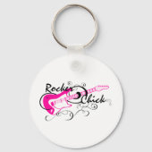 Rocker Chick Schlüsselanhänger (Vorderseite)