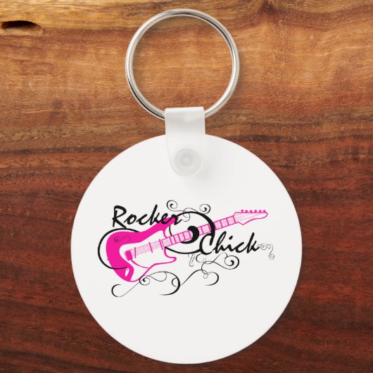 Rocker Chick Schlüsselanhänger (Vorderseite)