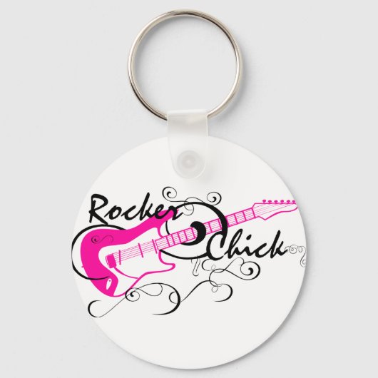 Rocker Chick Schlüsselanhänger (Vorderseite)
