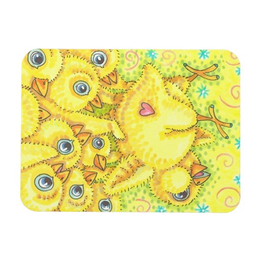 ROCKER CHICK SPRING MOSH PIT MAGNET Rectangle (Horizontal)