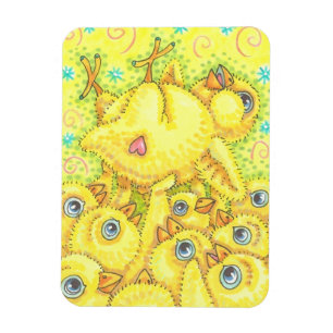 ROCKER CHICK SPRING MOSH PIT MAGNET Rectangle