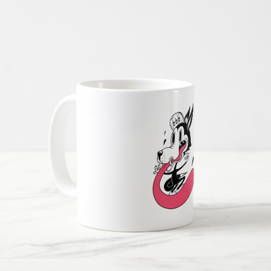Rocker Dog Kaffeetasse (Vorderseite Links)
