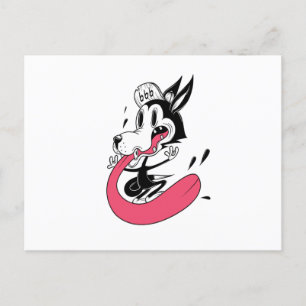 Rocker Dog Postkarte