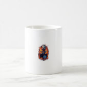 Rocker Drumming Bernedoodle Dog Drummer Kaffeetasse (Mittel)