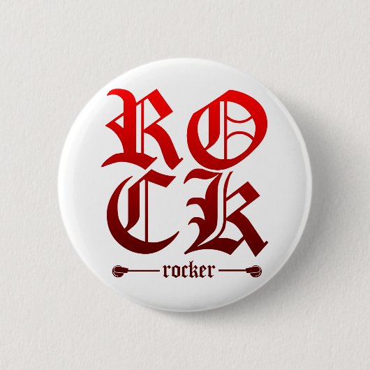 Rocker - Emo alternative Schmutz-Rock-Punk-Szene Button (Vorderseite)