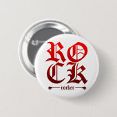 Rocker - Emo alternative Schmutz-Rock-Punk-Szene Button (Vorne & Hinten)