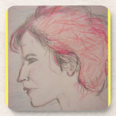 Rocker Girl Getränkeuntersetzer (Vorderseite)