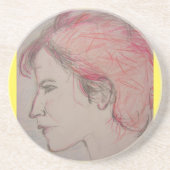 Rocker Girl Getränkeuntersetzer (Vorne)