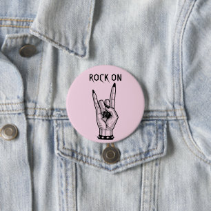 Rocker horns Kunsthandwerksmarine von Frauen Button