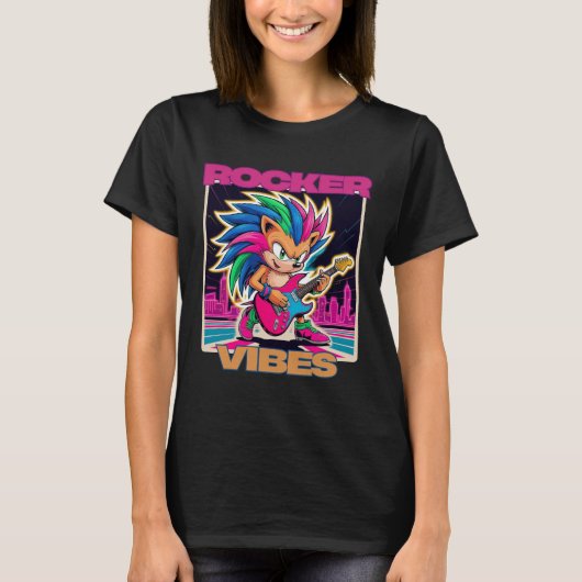 Rocker-Igel T-Shirt (Vorderseite)