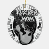 Rocker-Mama Keramik Ornament (Links)