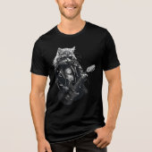 rocker metal cat tshirt (Vorderseite)