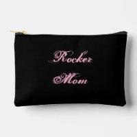 Rocker Mom Kosmetiktasche (Schwarz & Pink)