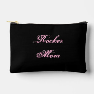 Rocker Mom Kosmetiktasche (Schwarz & Pink) Zubehörtasche