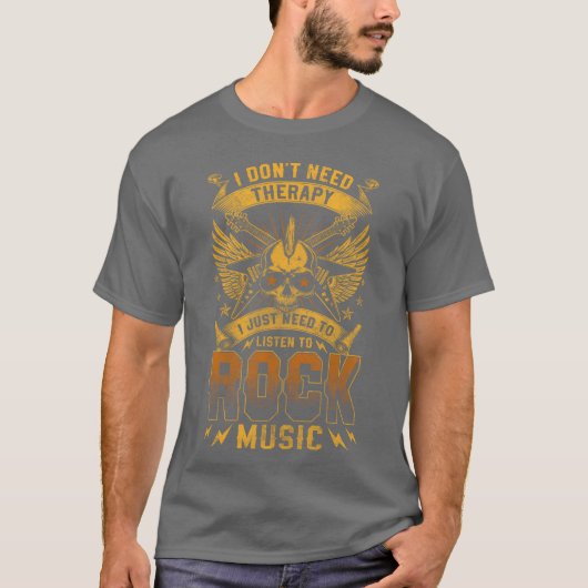 Rocker Music Drums Rock And Roll friend T-Shirt (Vorderseite)