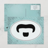 Rocker Mustache Postkarte (Vorne/Hinten)