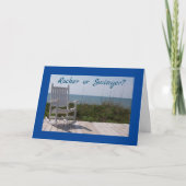 *ROCKER ODER SCHWINGER*? GEBURTSTAG "BEIDE" KARTE (Vorderseite)