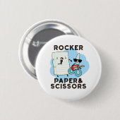 Rocker Paper and Scissors Funny Game Puff Button (Vorne & Hinten)