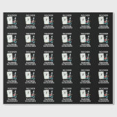 Rocker Paper und Schere Funny Game Puck Dark BG Geschenkpapier (Flach)