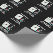Rocker Paper und Schere Funny Game Puck Dark BG Geschenkpapier (Ecke)